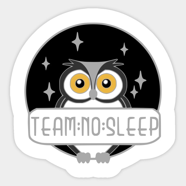 Team No Sleep Sticker by prettyinpunk